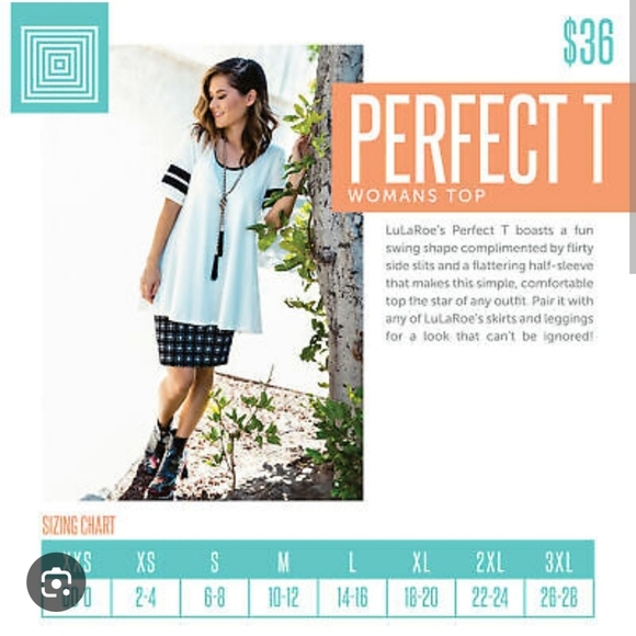 Lularoe Perfect T small sunflower red - Picture 5 of 5